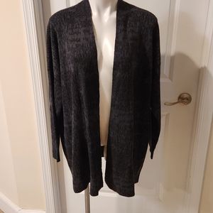Eileen Fisher new with tags charcoal gray cardigan large